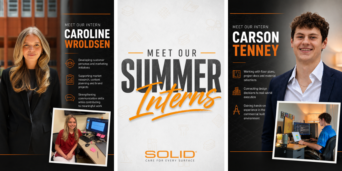 Caroline Wroldsen and Carson Tenney participating in the SOLID Internship Program.