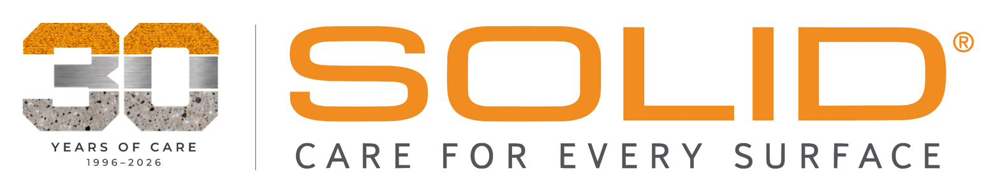SOLID, care for every surface. 30 years of care, 1996 to 2026